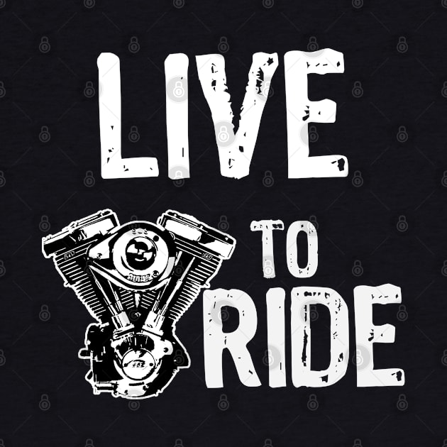 Live to Ride Biker by Scar